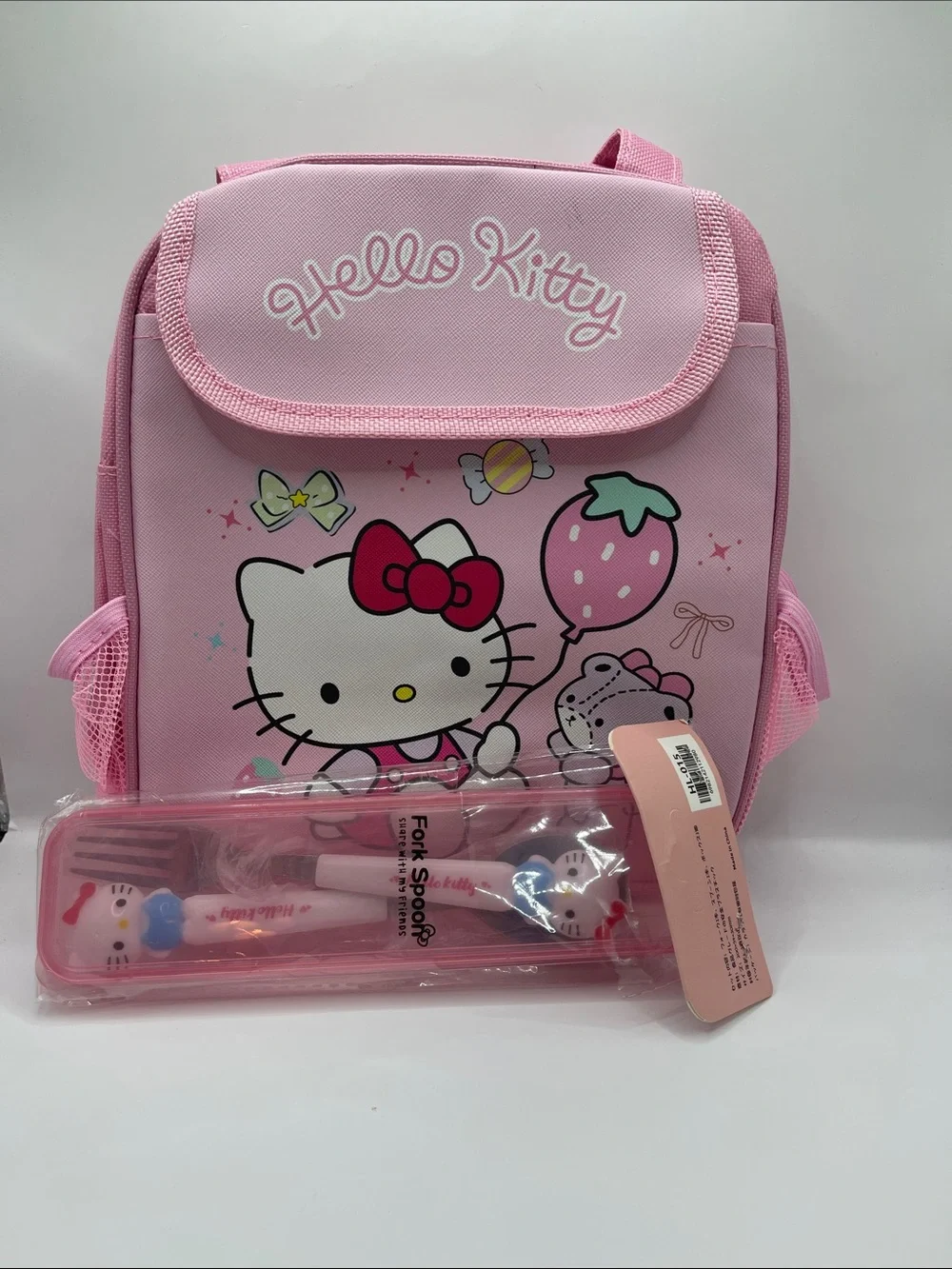 Hello Kitty Insulated Lunchbox with Utensil Set